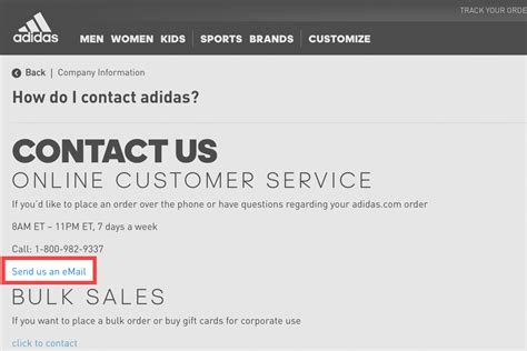 reach adidas phone number